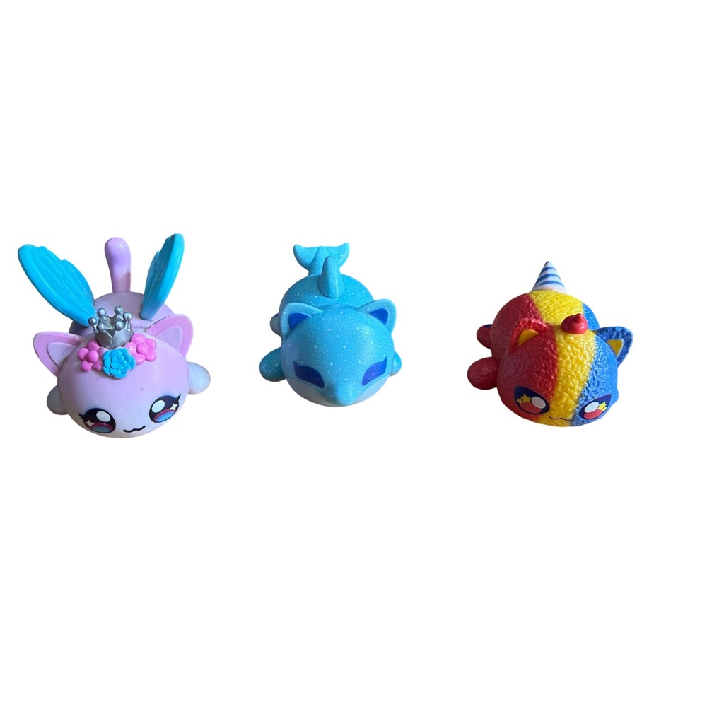 Aphmau MeeMeows Mystery Figures Lot of 3 Fairy Dolphin Carnival Cat Bonkers Toys